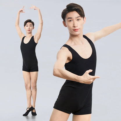 Men Dance Leotard Undershirts Sports Workout Bodysuit Shorts Wrestling Singlet Fitness Jumpsuit Slip Underwear Man Swimwear