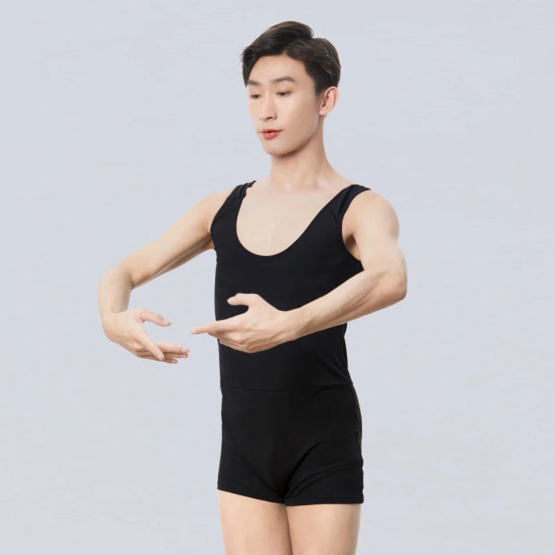 Men Dance Leotard Undershirts Sports Workout Bodysuit Shorts Wrestling Singlet Fitness Jumpsuit Slip Underwear Man Swimwear