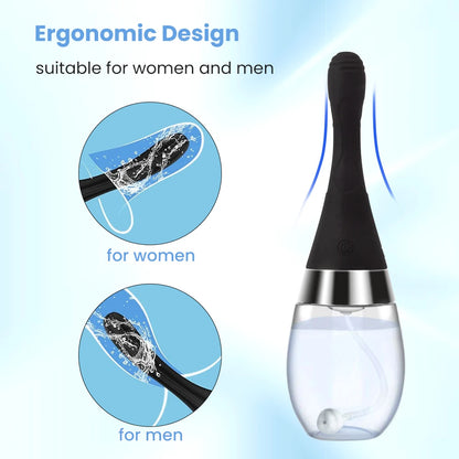 PC Men Women Colon Cleansing Automatic Electric Enema Bulb with 3 Speeds Re