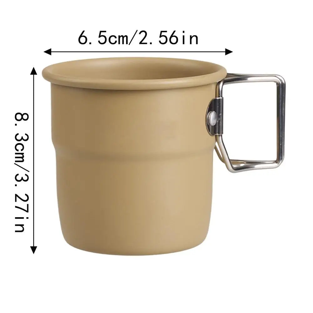 PC Metal Camping Cup Travel Outdoor Camping Mug Camping Accessories Wear-Re