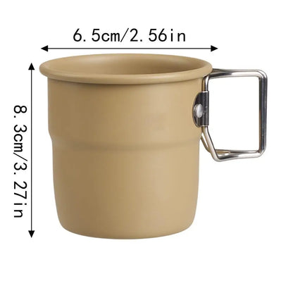 PC Metal Camping Cup Travel Outdoor Camping Mug Camping Accessories Wear-Re