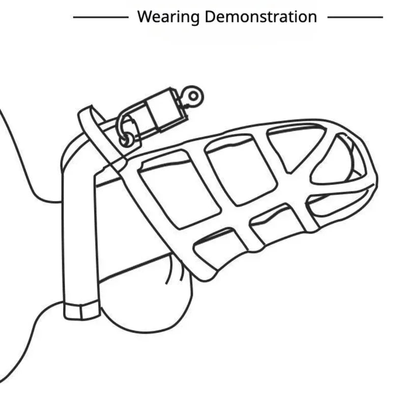 Metal Cock Male Chastity BDSM Sex Toys  Lock Belt Device Penis Ring Men's Erotic Cage Chastete Bondage