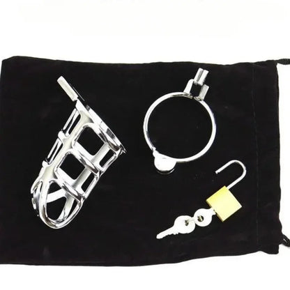 GtoozaMetal Cock Male Chastity BDSM Sex Toys  Lock Belt Device Penis Ring Men's Erotic Cage Chastete Bondage gtooza.com