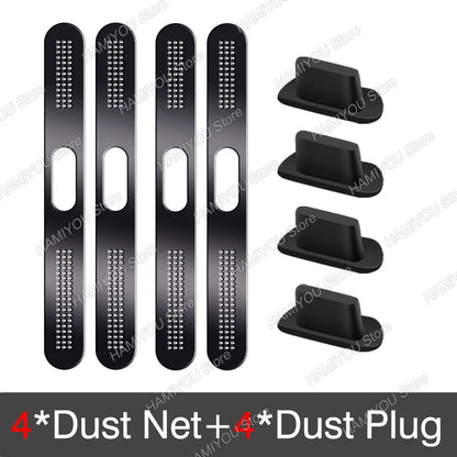 PC Metal Dustproof Net Sticker  IPhone 12 13 MIni 12 13 14 Pro Max 14 Plus Earpiece Speaker Hole Anti-Dust Metal Mesh Dust Cover