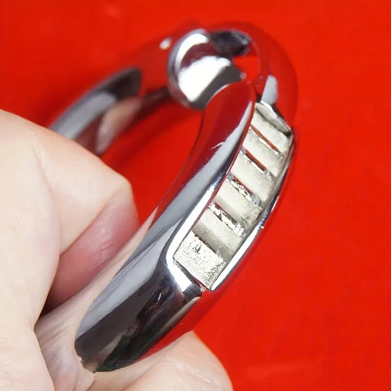 Metal Penis Cock Ring,Cockring Men Sex Toys,Ejaculation Delay Penisring, Adjustable Scrotum Ball Stretcher Weight Ballstretched,