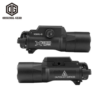 Metal X300U-B  Scout Light Tactical X300 X300U LED Flashlight 1000lm Fit 20mm Picatinny Rail Airsoft Hunting Gun Weapon Lights