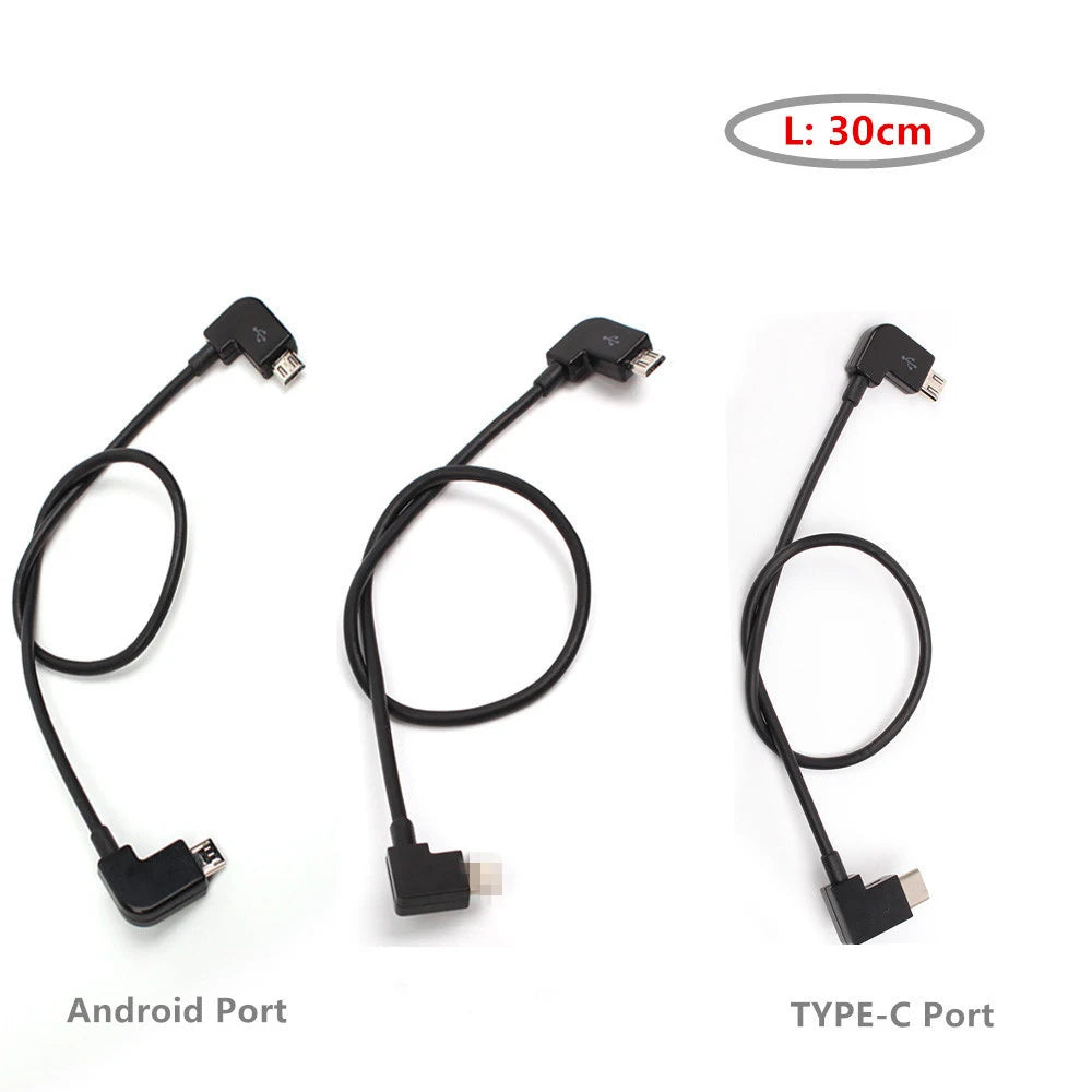 Micro Port Remote Control Data Cable Phone Tablet Line  DJI  Mavic Mini / mini SE / Air / Pro 1/ Spark /mavic 2 Pro & Zoom