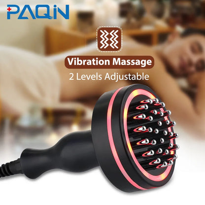 PC Micro-current Electric Meridian Massage Brush Hot Compress Scraping Cupp