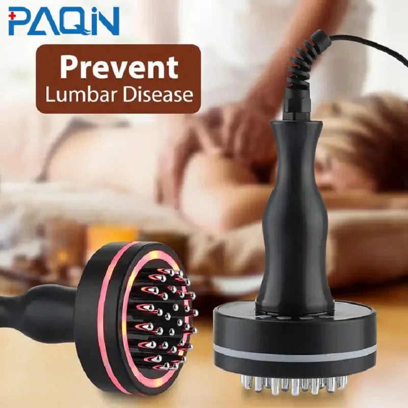 PC Micro-current Electric Meridian Massage Brush Hot Compress Scraping Cupp