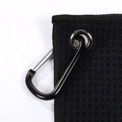 PC Microfiber Golf Towel Funny Mens Golf Towel With Carabiner Soft Absorben