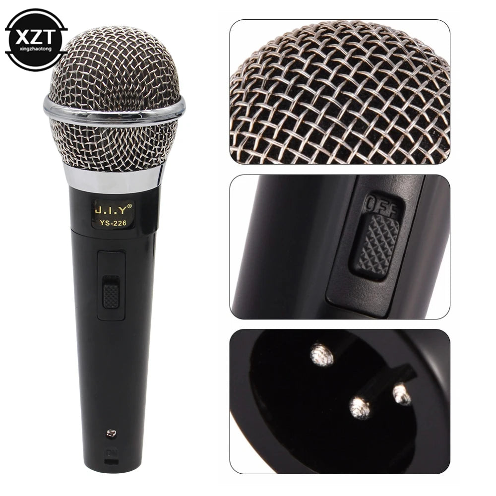 PCMicrophone Handheld Professional Wired Dynamic Microphone Clear Voice Mic