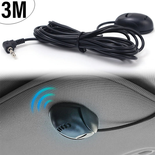 Mini 3.5mm Jack Self-Adhesive Wired External Microphone Bluetooth Car Audio Mic For Laptop DVD Radio Player Meeting Speaker