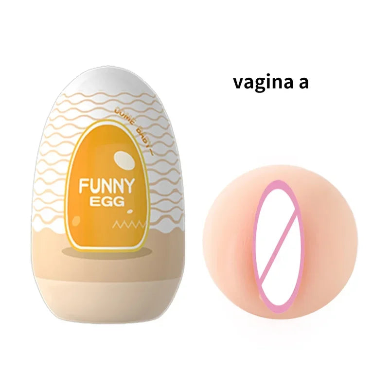 Mini Portable Egg Realistic Vagina Beginner Soft Masturbation Cup Penis Massager Stimulator Sex Toys  Man gtooza.com