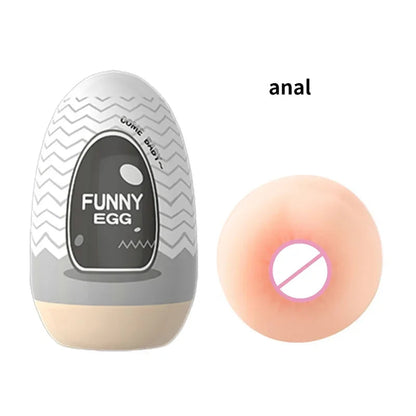 Mini Portable Egg Realistic Vagina Beginner Soft Masturbation Cup Penis Massager Stimulator Sex Toys  Man gtooza.com