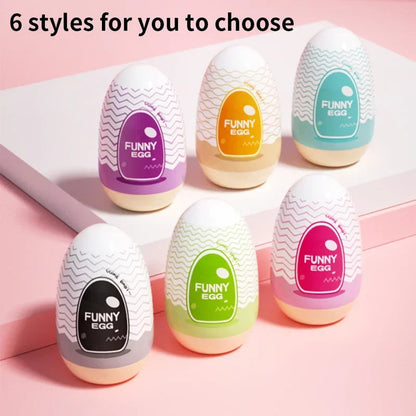 Mini Portable Egg Realistic Vagina Beginner Soft Masturbation Cup Penis Massager Stimulator Sex Toys  Man gtooza.com