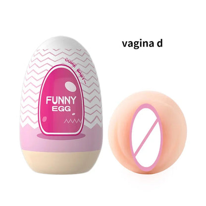 Mini Portable Egg Realistic Vagina Beginner Soft Masturbation Cup Penis Massager Stimulator Sex Toys  Man gtooza.com