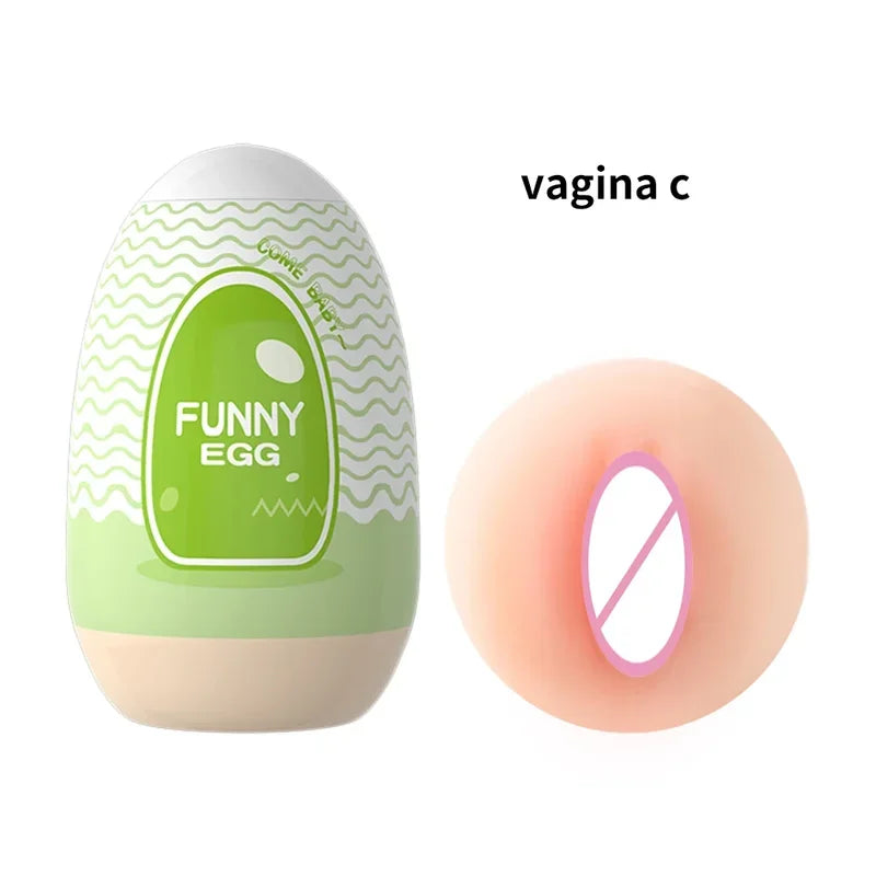 Mini Portable Egg Realistic Vagina Beginner Soft Masturbation Cup Penis Massager Stimulator Sex Toys  Man gtooza.com