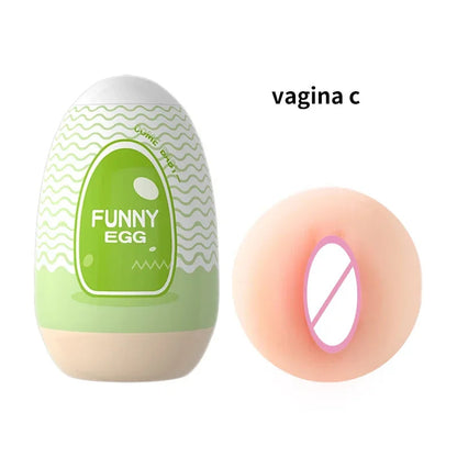 Mini Portable Egg Realistic Vagina Beginner Soft Masturbation Cup Penis Massager Stimulator Sex Toys  Man gtooza.com