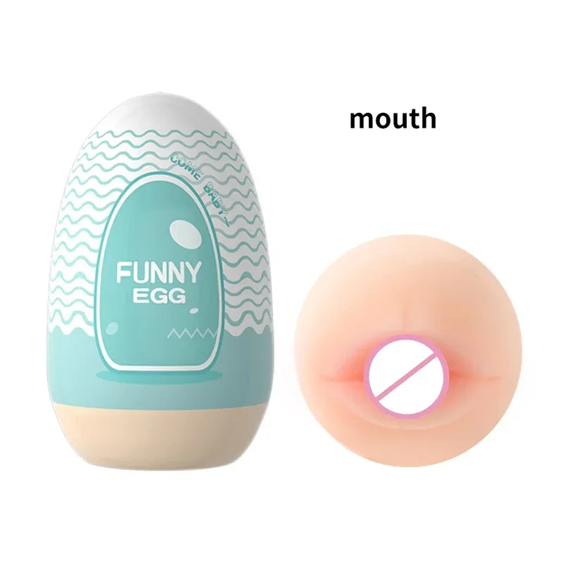 Mini Portable Egg Realistic Vagina Beginner Soft Masturbation Cup Penis Massager Stimulator Sex Toys  Man gtooza.com