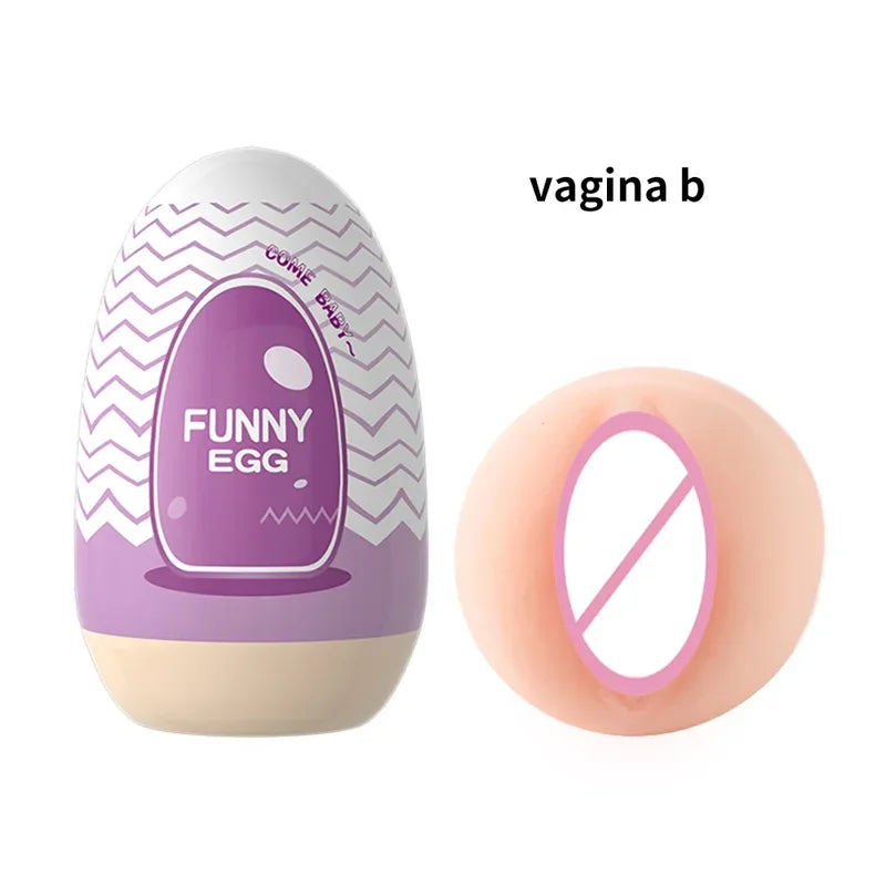 Mini Portable Egg Realistic Vagina Beginner Soft Masturbation Cup Penis Massager Stimulator Sex Toys  Man gtooza.com