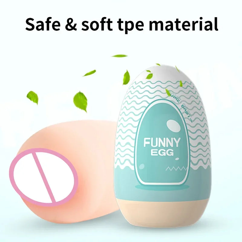 Mini Portable Egg Realistic Vagina Beginner Soft Masturbation Cup Penis Massager Stimulator Sex Toys  Man gtooza.com