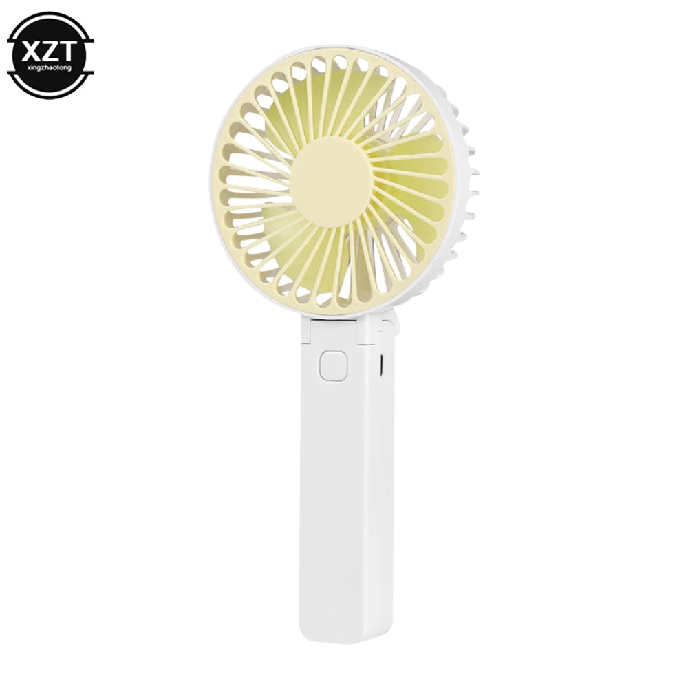 PCMini Portable Fans Handheld USB Rechargeable Fan Mini Desktop Air Cooler