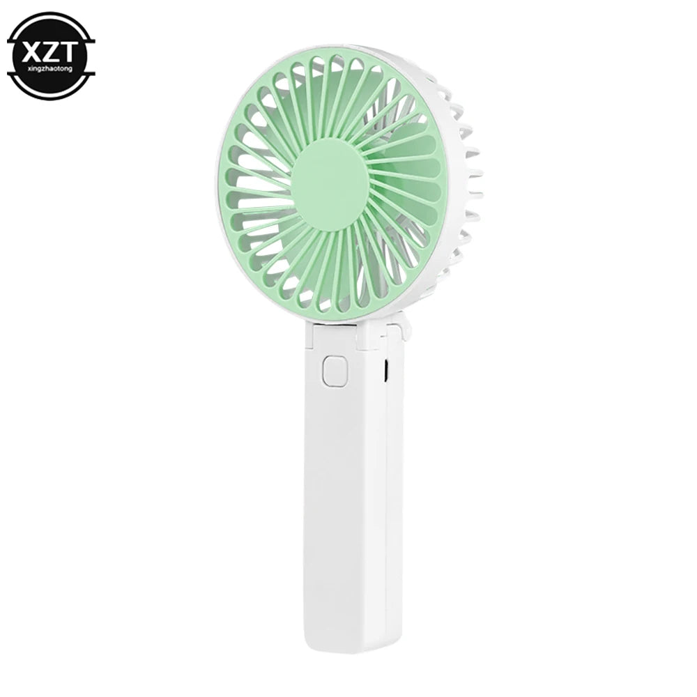 PCMini Portable Fans Handheld USB Rechargeable Fan Mini Desktop Air Cooler