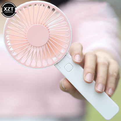 PCMini Portable Fans Handheld USB Rechargeable Fan Mini Desktop Air Cooler