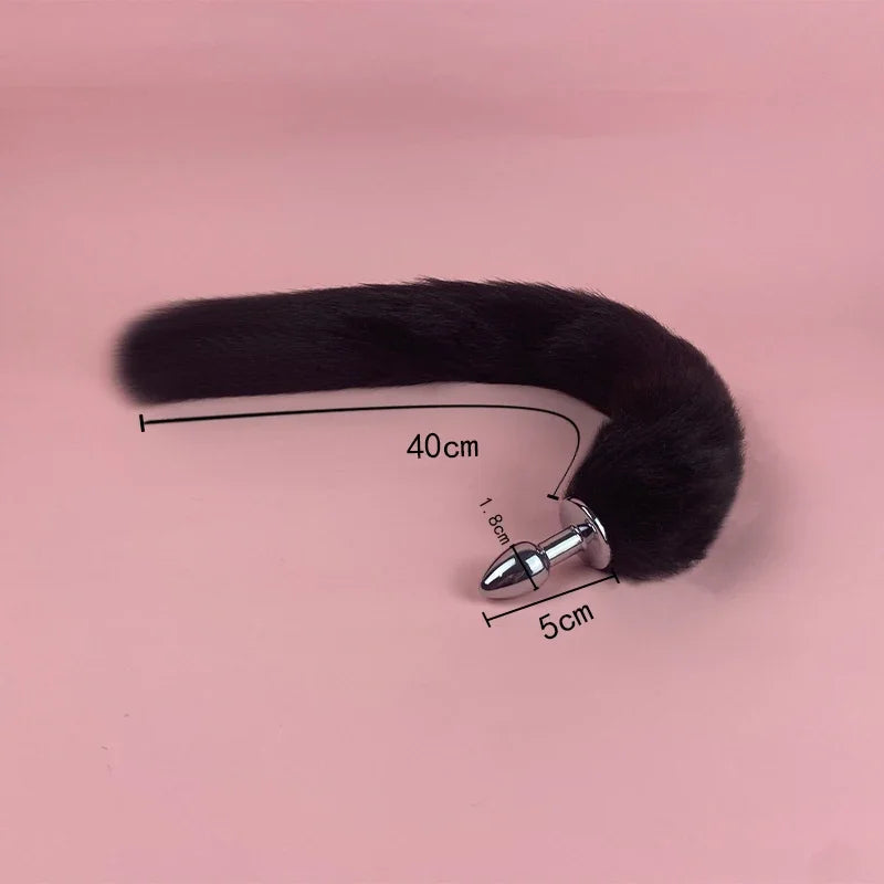 Mini Tail Beginner Sexy Fox Stainles Steel Anal Plug Cosplay Sex Toys  Woman Couple Men Adult Product gtooza.com