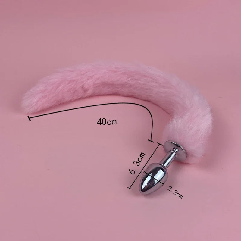 Mini Tail Beginner Sexy Fox Stainles Steel Anal Plug Cosplay Sex Toys  Woman Couple Men Adult Product gtooza.com