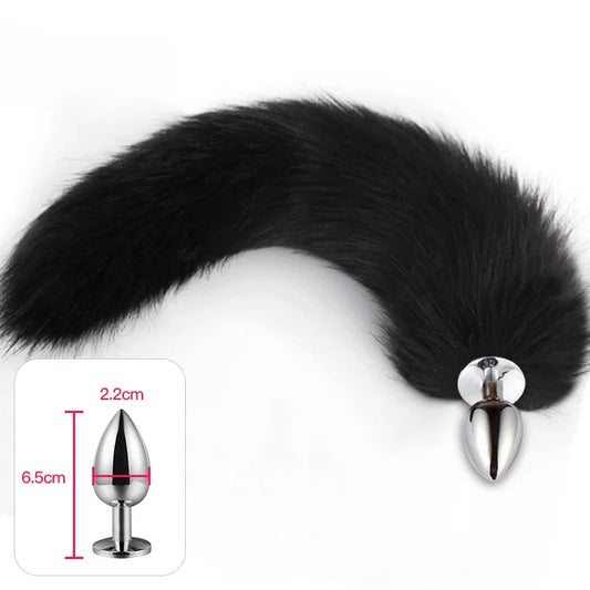 Mini Tail Beginner Sexy Fox Stainles Steel Anal Plug Cosplay Sex Toys  Woman Couple Men Adult Product