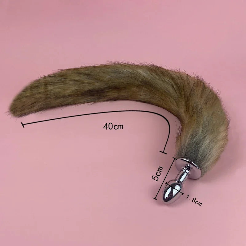 Mini Tail Beginner Sexy Fox Stainles Steel Anal Plug Cosplay Sex Toys  Woman Couple Men Adult Product gtooza.com