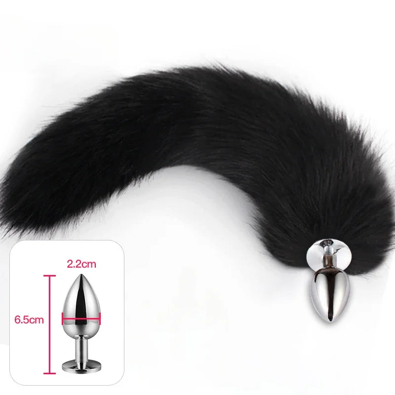 Mini Tail Beginner Sexy Fox Stainles Steel Anal Plug Cosplay Sex Toys  Woman Couple Men Adult Product gtooza.com