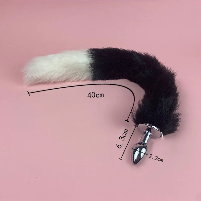 Mini Tail Beginner Sexy Fox Stainles Steel Anal Plug Cosplay Sex Toys  Woman Couple Men Adult Product gtooza.com