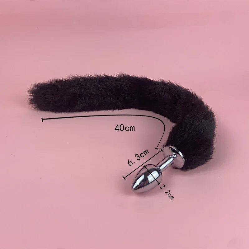 Mini Tail Beginner Sexy Fox Stainles Steel Anal Plug Cosplay Sex Toys  Woman Couple Men Adult Product gtooza.com