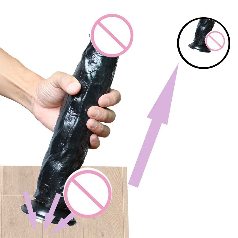 GtoozaMoonuo Female Giant Masturbator Extra Large Dildo Healthy Soft Glue Suction Cup  Women Big Dick Sex Toys gtooza.com