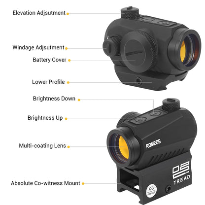 Motion Awake Red Dot Sight 20mm Rail Rifle Scope 2 MOA Compact Riflescope Hunting Optics Weapon Gun Accessories  Shooting