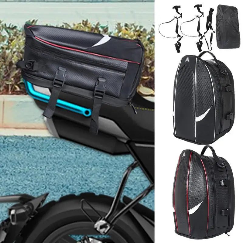 PC Motorcycle Bags For Back Seat Motorcycle Rear Seat Luggage Bags Motorcyc