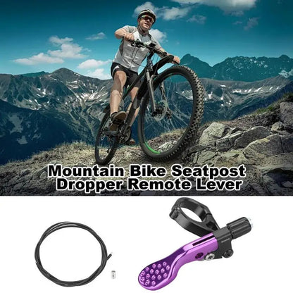 PC Mountain Cycling Dropper Post Cable Remote Lever Kit Height Adjustable S