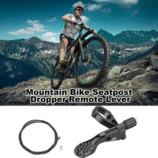 PC Mountain Cycling Dropper Post Cable Remote Lever Kit Height Adjustable S