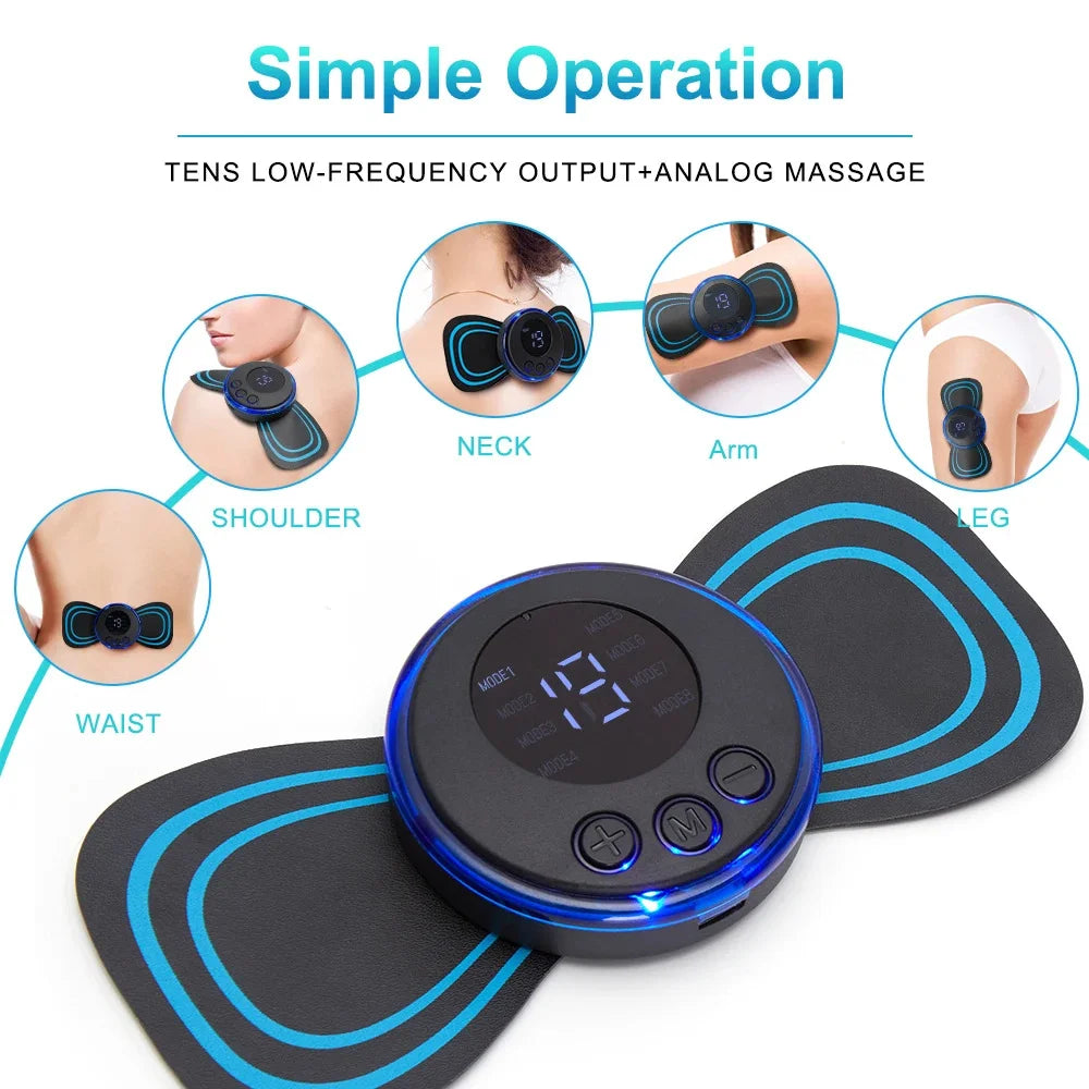 PC Multi functional intelligent mini massage stick portable neck massager s