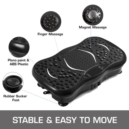 PC Multiple Protection Vibration Plate Platm Exercise Fitness Trainer Machi