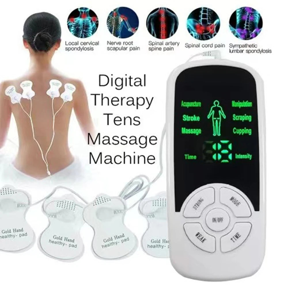 PC Muscle Stimulator EMS Body Massager Massage Relax Neck Back Shoulder Han