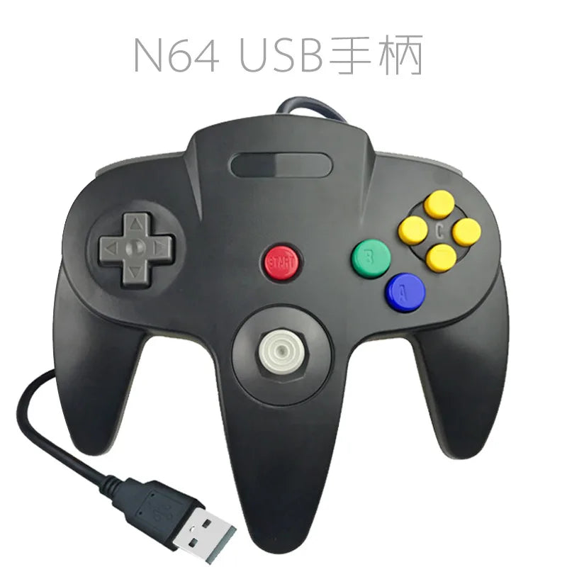 N64 USB Wired Controller Gamepad Joystick Nintendo Classic Video Game Controller Retro Games for Mac Computer Windows PC