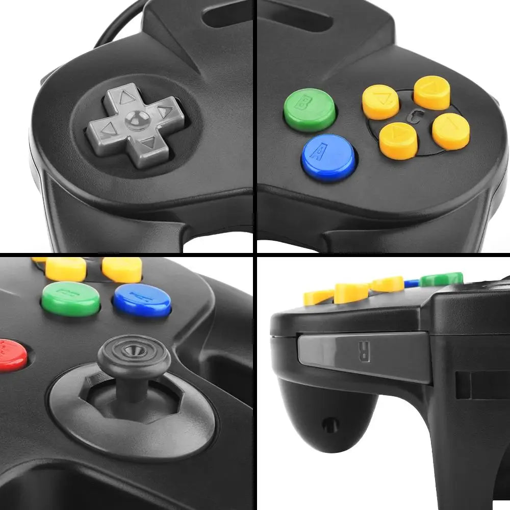 N64 USB Wired Controller Gamepad Joystick Nintendo Classic Video Game Controller Retro Games for Mac Computer Windows PC