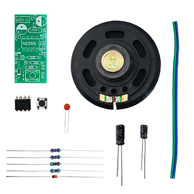 NE555 Doorbell  Electronic DIY Kit Ding dong Doorbell PCB Board Welding Practice Spare Parts