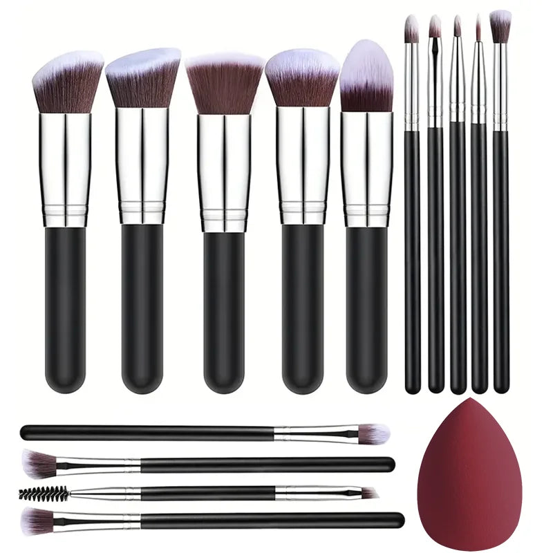 NEW 14PCS Makeup Brushes Set  Soft Fluffy Foundation Blush Powder Eyeshadow Blending Female Cosmetics Beauty Tool Christmas gift