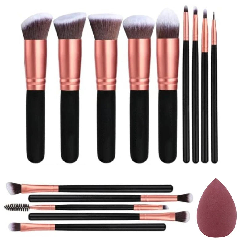 NEW 14PCS Makeup Brushes Set  Soft Fluffy Foundation Blush Powder Eyeshadow Blending Female Cosmetics Beauty Tool Christmas gift