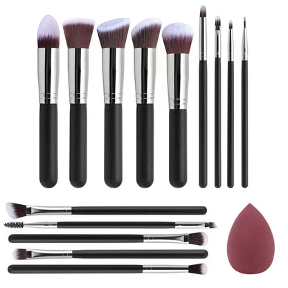 NEW 14PCS Makeup Brushes Set  Soft Fluffy Foundation Blush Powder Eyeshadow Blending Female Cosmetics Beauty Tool Christmas gift