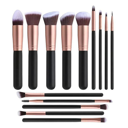 NEW 14PCS Makeup Brushes Set  Soft Fluffy Foundation Blush Powder Eyeshadow Blending Female Cosmetics Beauty Tool Christmas gift